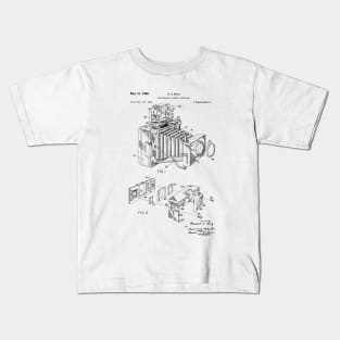 Camera patent drawing Kids T-Shirt